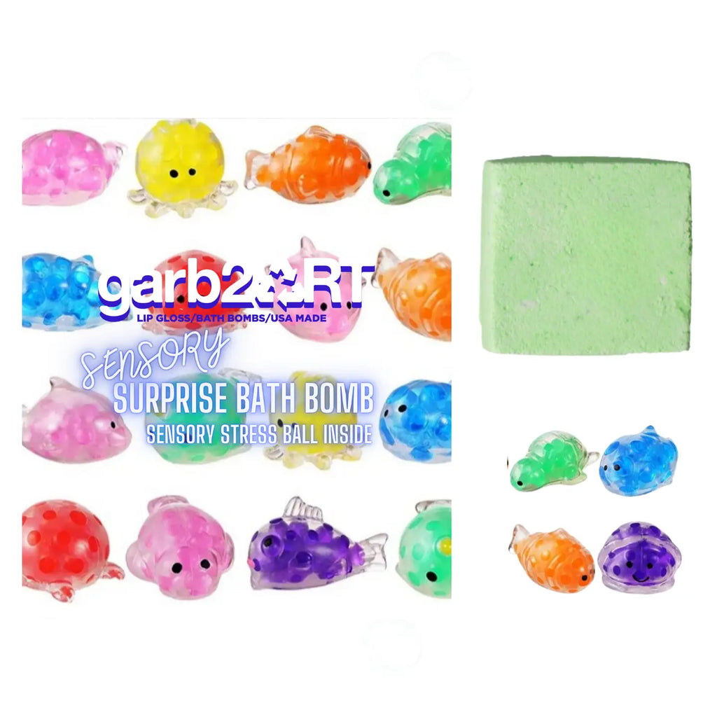 Sensory Surprise Bath Bomb | Stress Ball Squishy