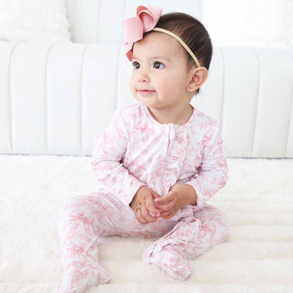 Fancy Frills Ruffle Zipper Footie
