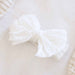 Large Ruffle Knit Bow | Sweet & Simple