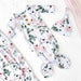 Millie's Dusty Rose Garden Newborn Baby Knot Gown & Hat Set