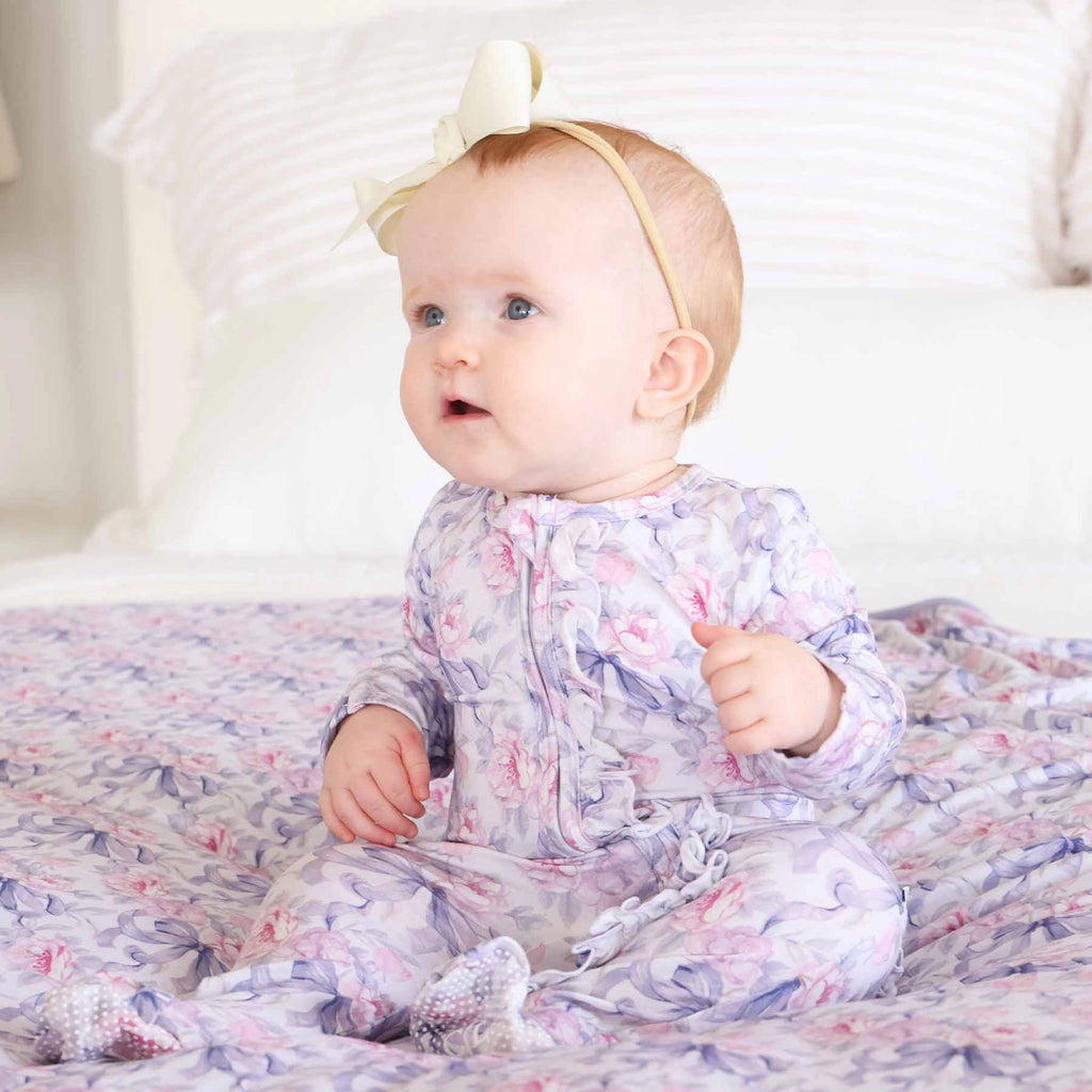 Leighton's Lavender Oversized Swaddle Blanket