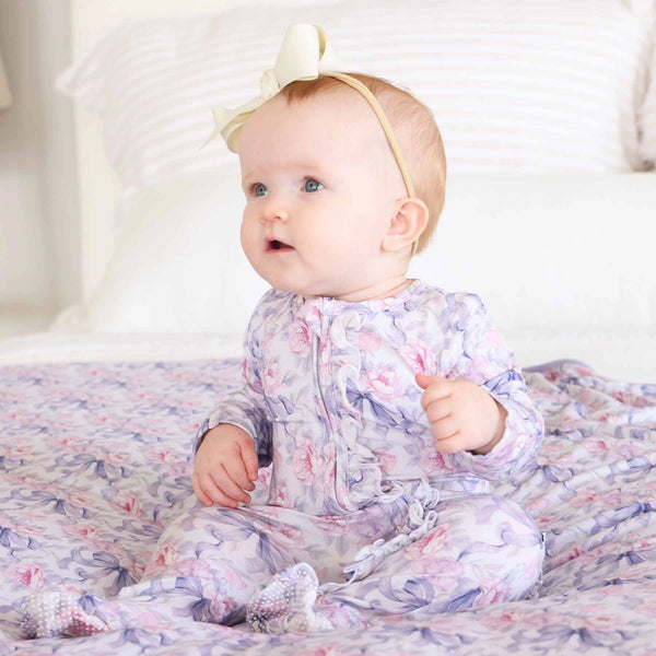 Leighton's Lavender Oversized Swaddle Blanket