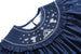 Blue Nativity Smocked Ruffle Bishop Dress