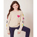 Kids Crochet Tunic Sweater & Jegging Set | Heart & Flowers