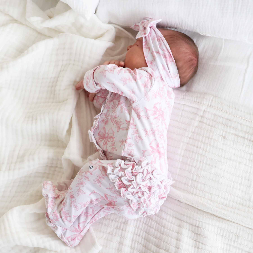 Fancy Frills Ruffle Zipper Footie