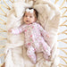 Bows in Bloom Ruffle Zipper Footie