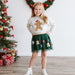 Gingerbread Sequin Patch Christmas Sweatshirt - Natural