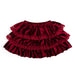 Ruby Red Velvet Tiered Christmas Skirt