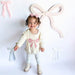 Pearl Bow Patch Long Sleeve Romper - Baby Clothes