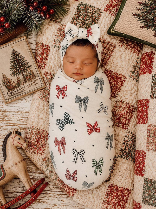 Swaddle, Country Christmas Bows