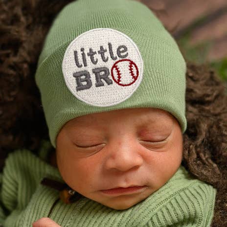 BASEBALL Little BRO Sage Green Hospital Hat