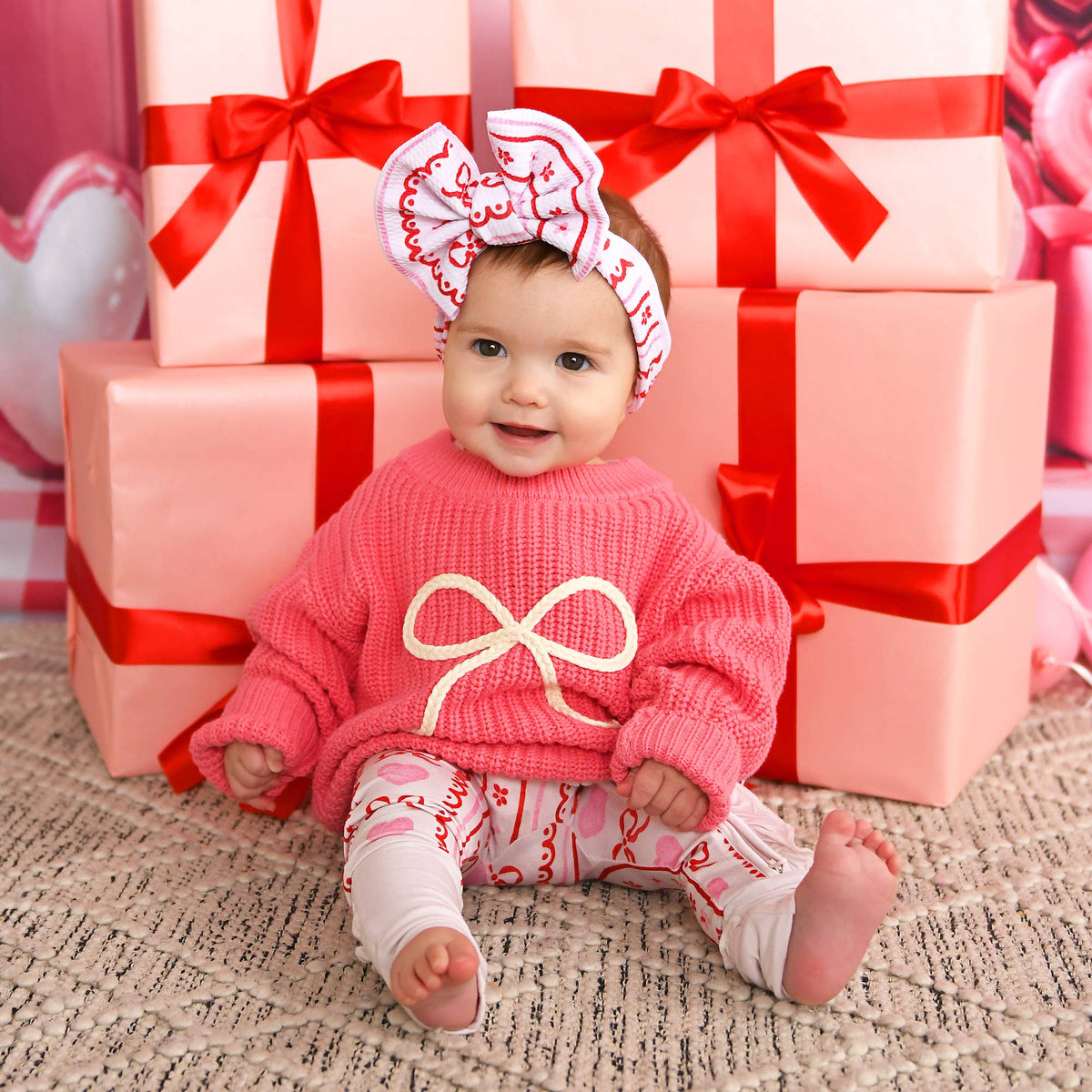 Pink Bow SWEATER