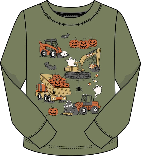 Boys Halloween Construction Top
