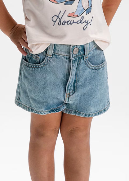 Girl Denim Shorts - Light