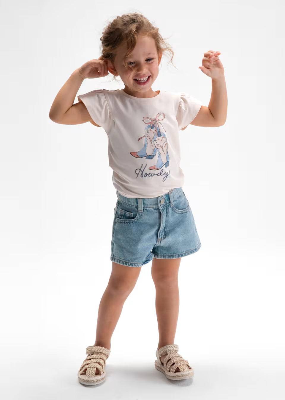 Girl Denim Shorts - Light
