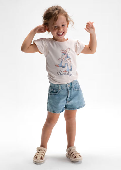 Girl Denim Shorts - Light