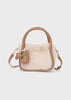 Faux-fur bag with charms