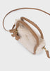 Faux-fur bag with charms