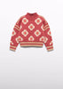 Girl Geometric Jacquard Sweater
