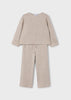 Knit Pants and Sweater Set - Heather Toffee