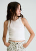 Girl Ribbed Tank Top - bone