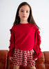 Girl Sweatshirt with Tulle Ruffle