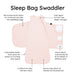Sleep Bag Swaddler in Blush 1.0 XS