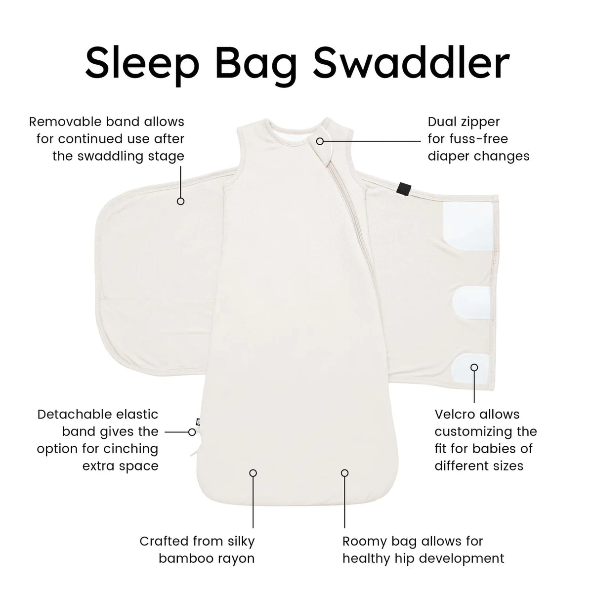 Sleep Bag Swaddler in Oat 1.0 XS