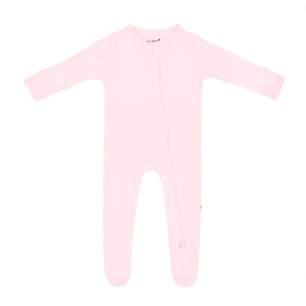 Zippered Footie in Sakura