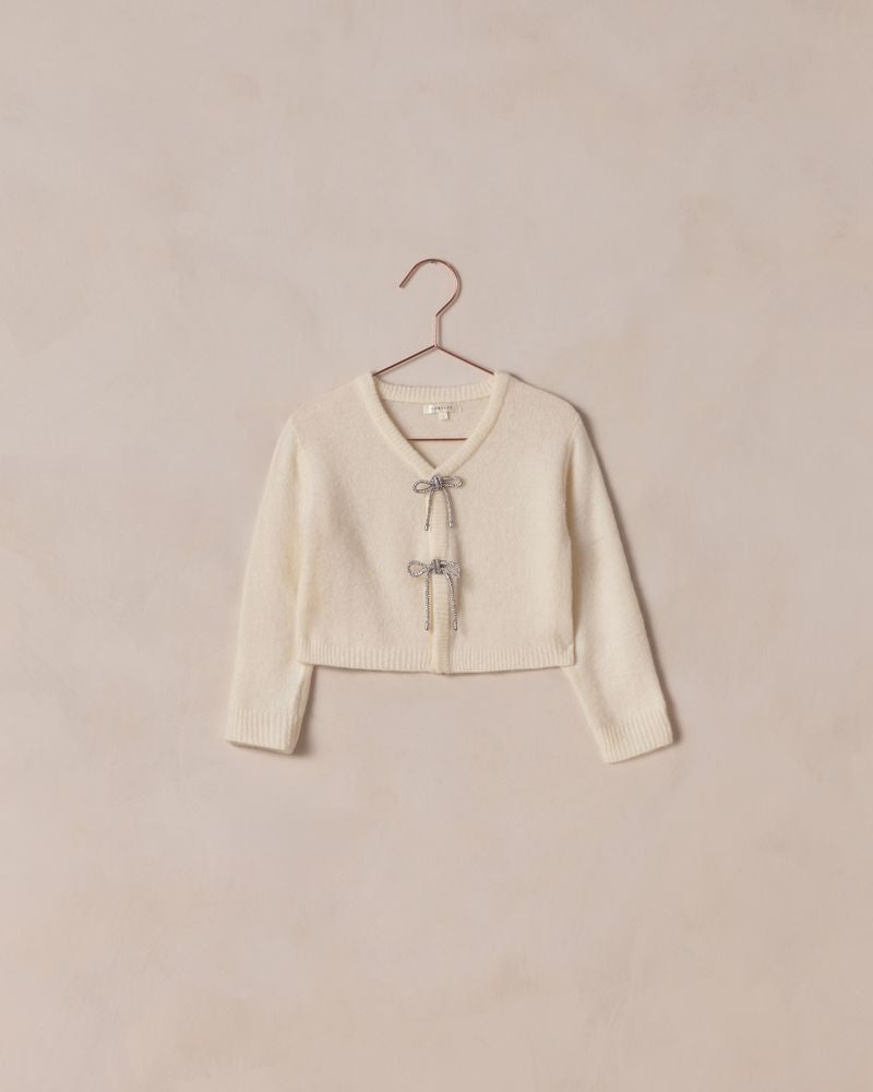 BOW CARDIGAN | IVORY