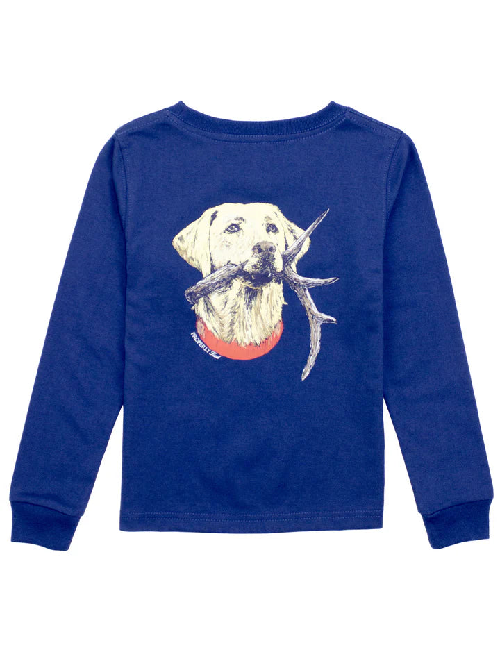 Boys Antler Lab LS River Blue