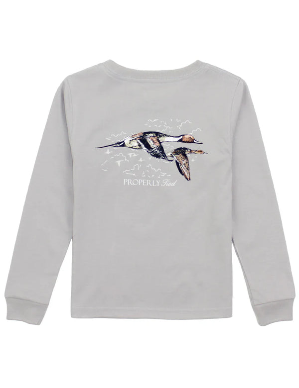 Boys Pintails LS Ice Grey