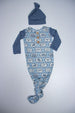 Cowboy Colt knot Gown & Hat - NB