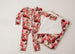 crimson plush swaddle