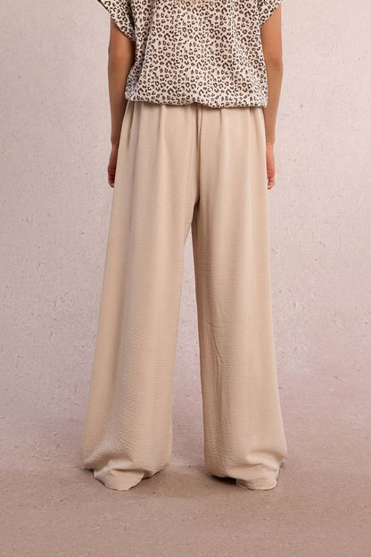 GIRLS WOVEN PANTS - Cream