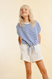 Girls Striped Knitted Tee