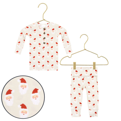 Santa Baby Top + Bottoms Newborn-3 Month