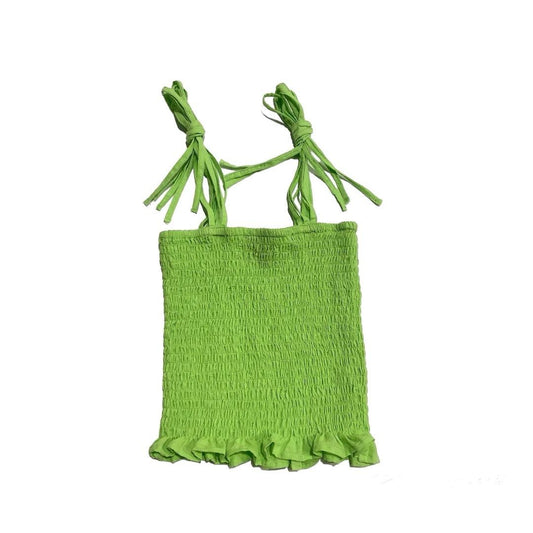 AS24 Green Smocked Top