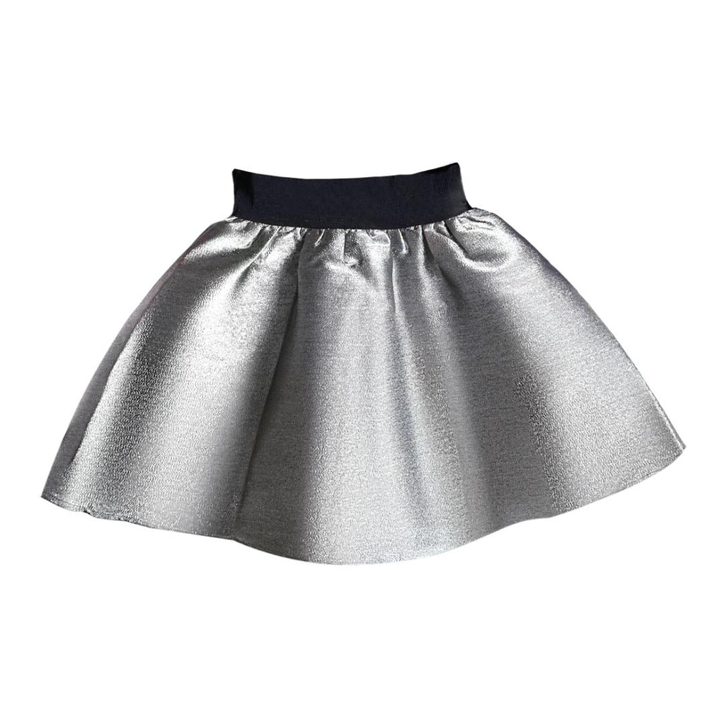 Silver Gathered Skirt