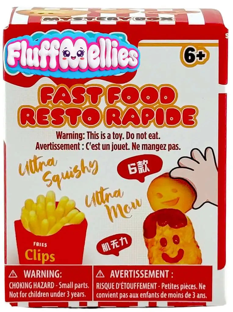 Fluffmellies Fast Food Mystery Pack [1 RANDOM Squeezy Toy]