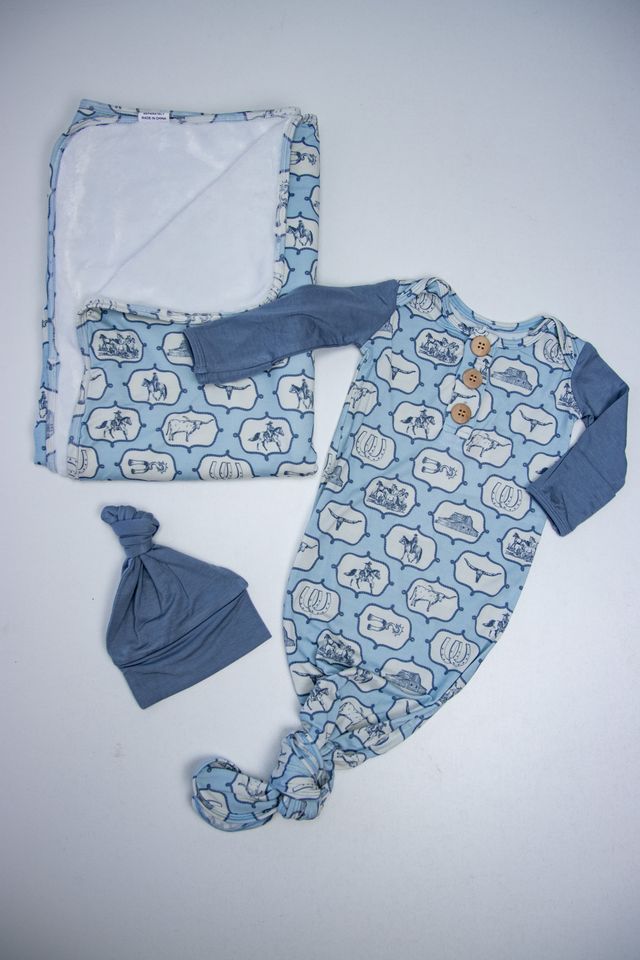 Cowboy Colt Swaddle Blanket
