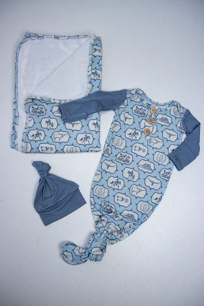 Cowboy Colt Swaddle Blanket