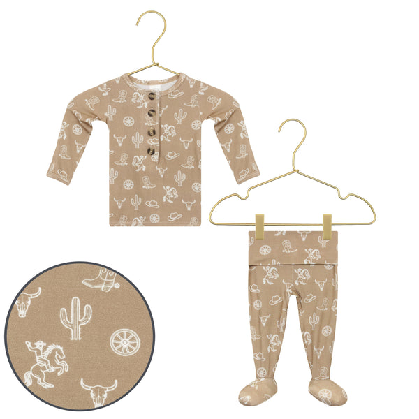 Wyatt Top + Bottoms - Newborn-3 Month