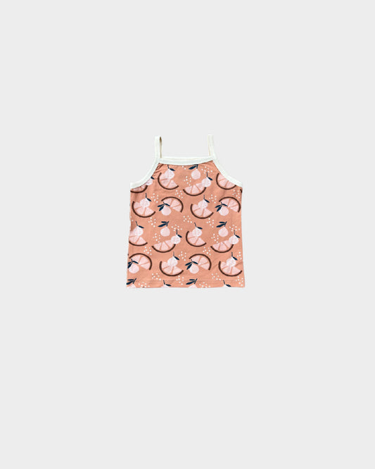 FITTED TANK - ORANGE SLICE