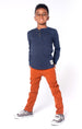 SKINNY TWILL PANT - TERRACOTTA