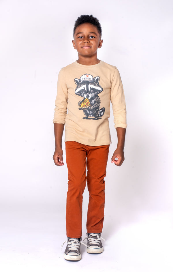 SKINNY TWILL PANT - TERRACOTTA