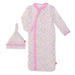 amelia modal magnetic cozy sleeper gown + hat set