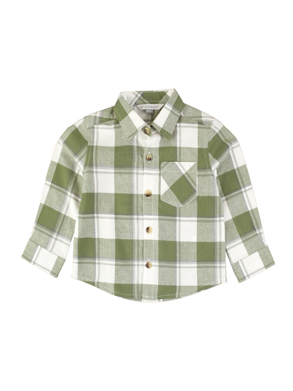 Flannel Long Sleeve Button Down Shirt