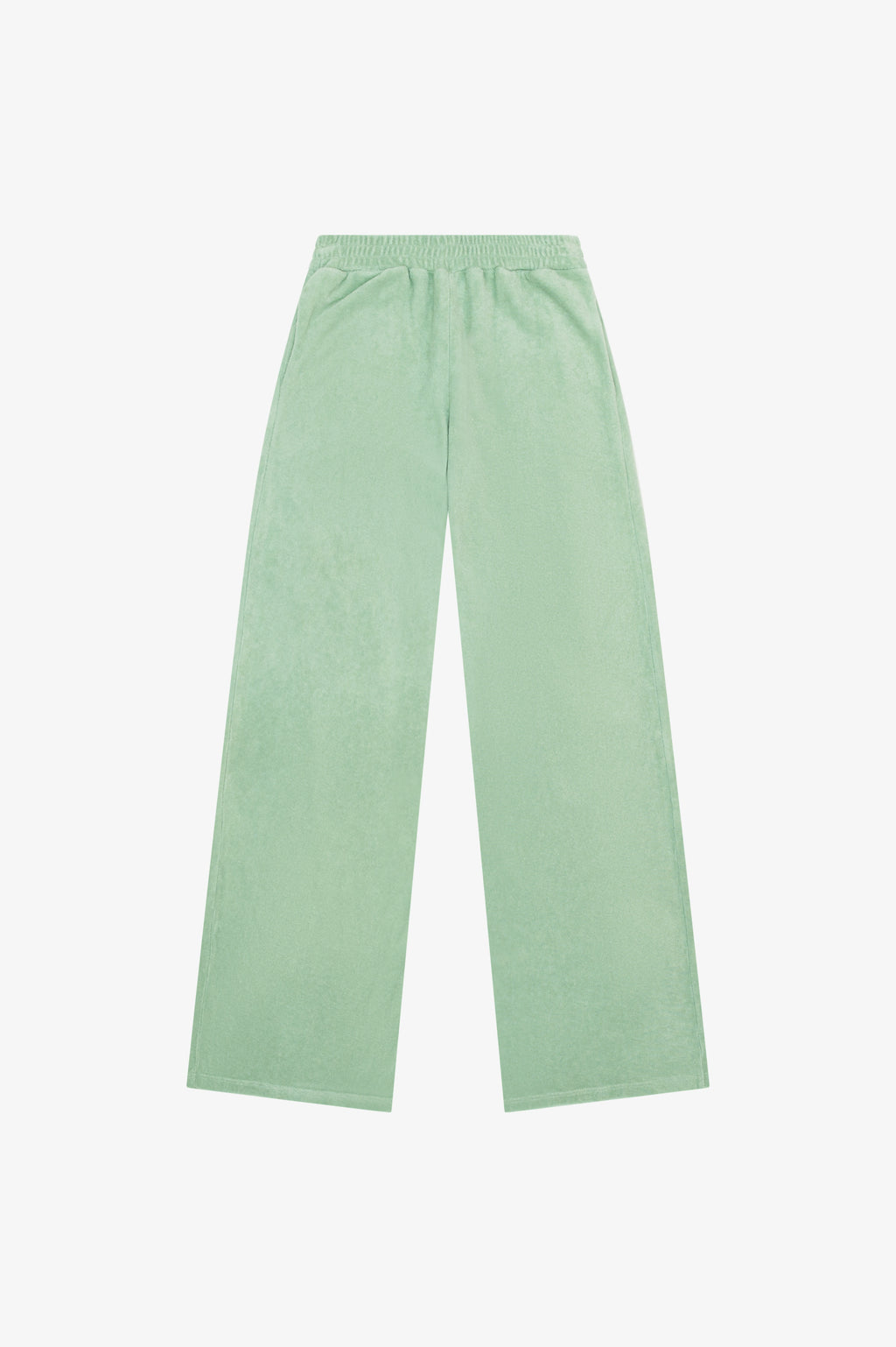 TERRY CLOTH WIDE LEG PANTS