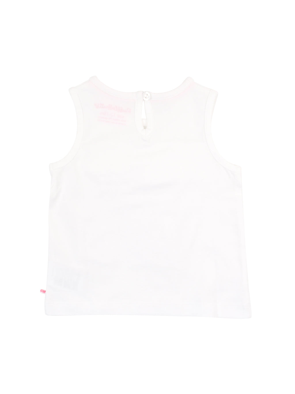 Knit Ruffle Trim Tank - White